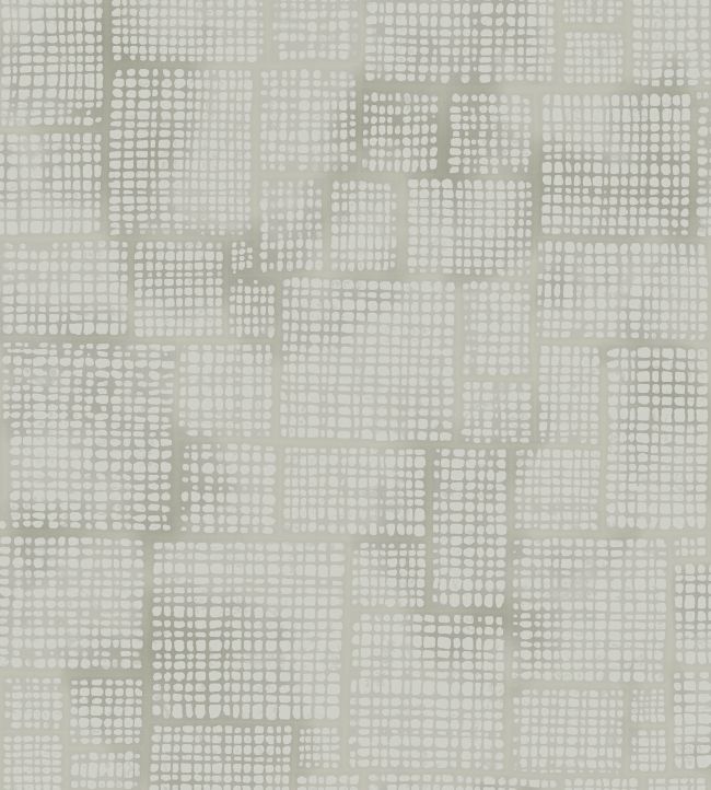 Patchwork Stitch Wallpaper - Gray 