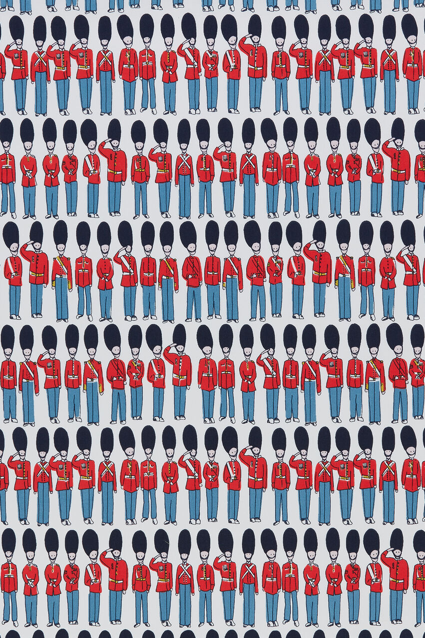 London Guards Cotton Duck Fabric - Red