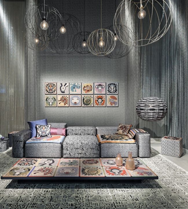 Horoscope Room Wallpaper - Gray