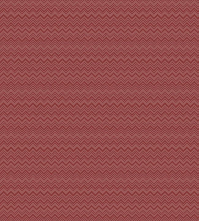 Zig Zag Wallpaper - Red 