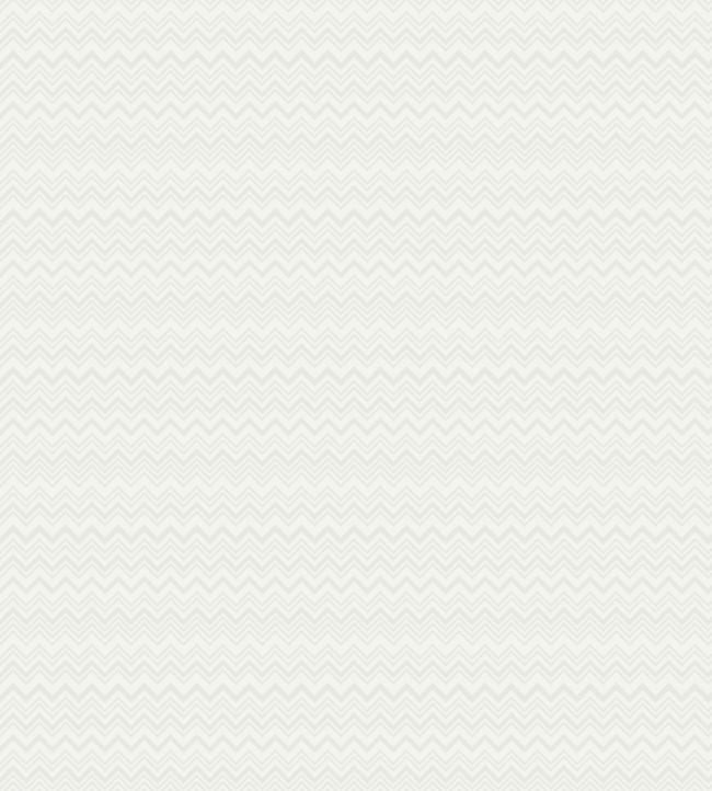 Zig Zag Wallpaper -  White