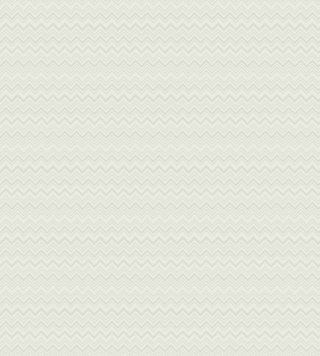 Zig Zag Wallpaper - White 