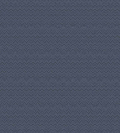 Zig Zag Wallpaper - Blue 