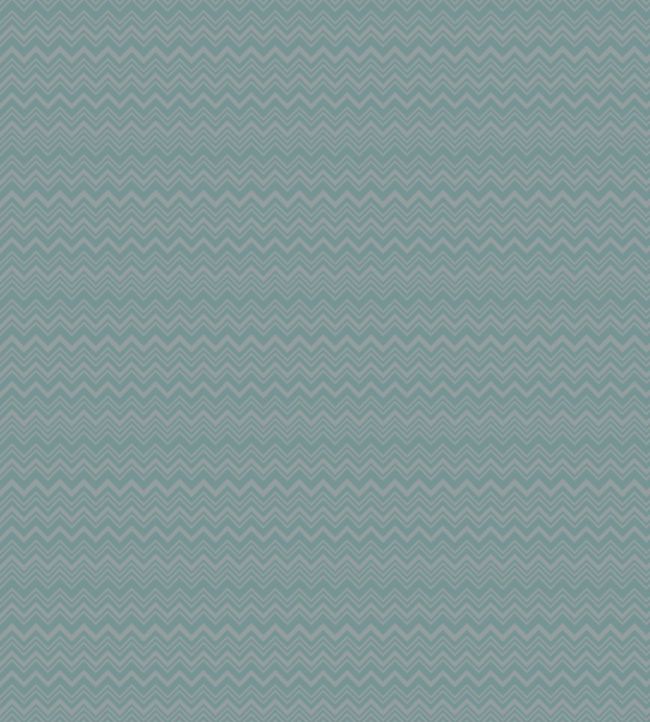 Zig Zag Wallpaper -  Teal 