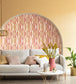 Ondulation Room Wallpaper - Pink