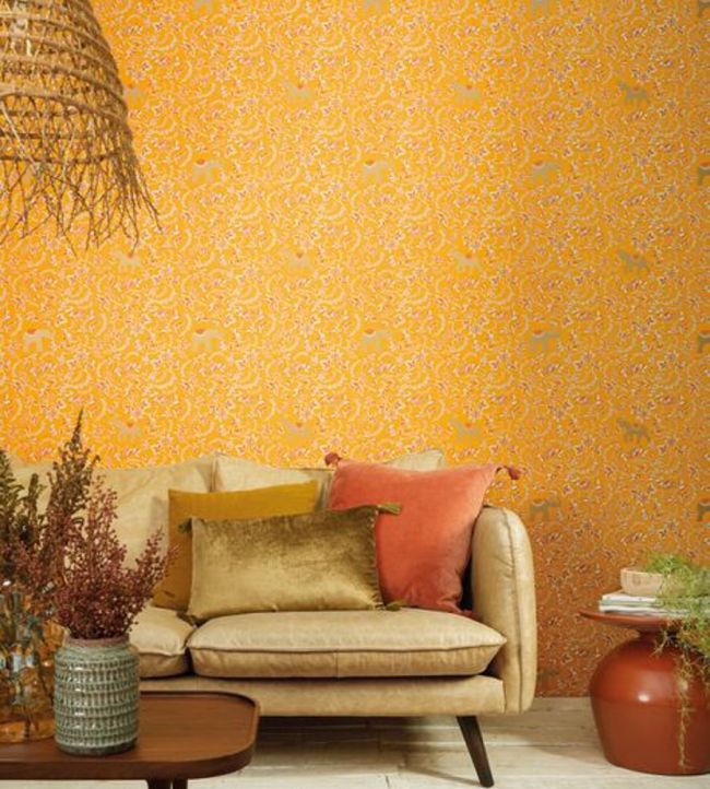 Wisdom Room Wallpaper - Orange