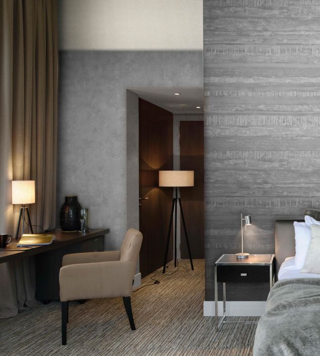 Organic Layers Room Wallpaper - Gray