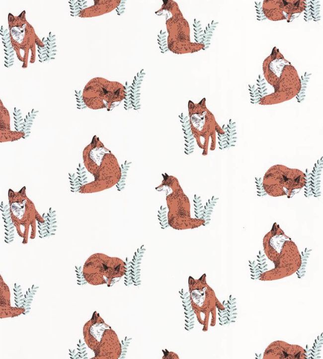 Counting Fox Wallpaper - White