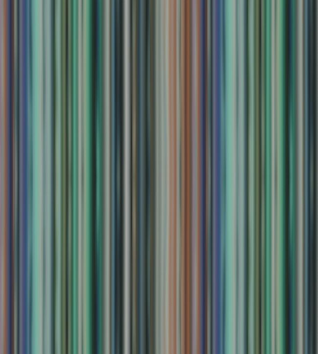 Riga Multicolor Verticale Wallpaper - Green