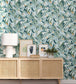 Fauve Room Wallpaper - Teal