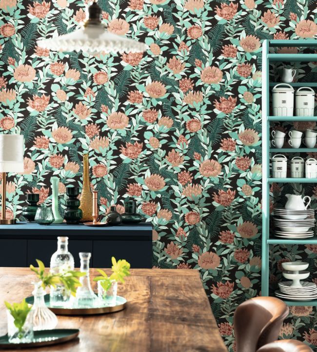 Fragrance Room Wallpaper - Green