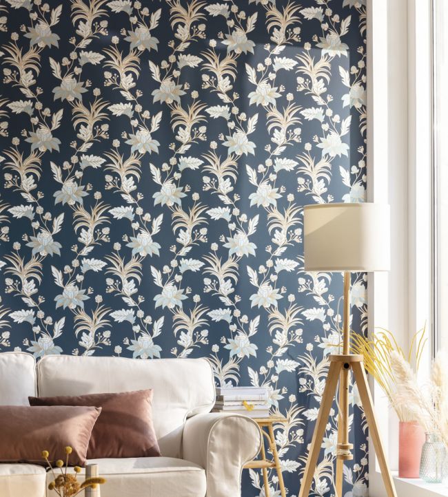 Elegance Room Wallpaper - Blue