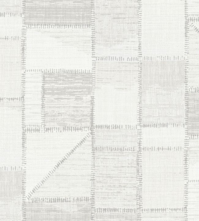 Patchwork Wallpaper - White 