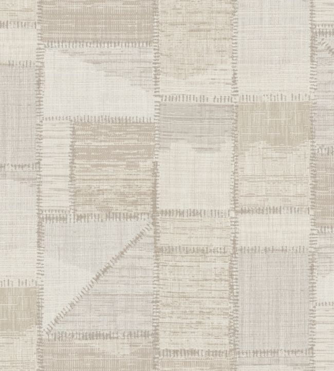 Patchwork Wallpaper - Gray