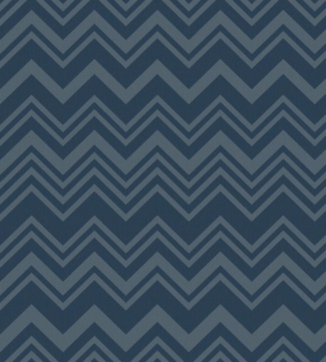 Macro Zig Zag Wallpaper - Blue