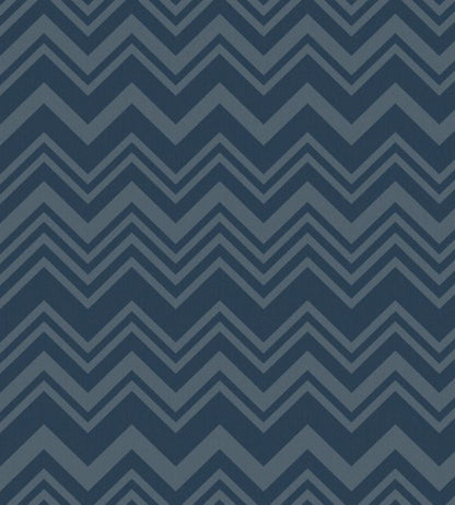 Macro Zig Zag Wallpaper - Blue