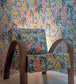 Flower Pot Room Wallpaper - Blue
