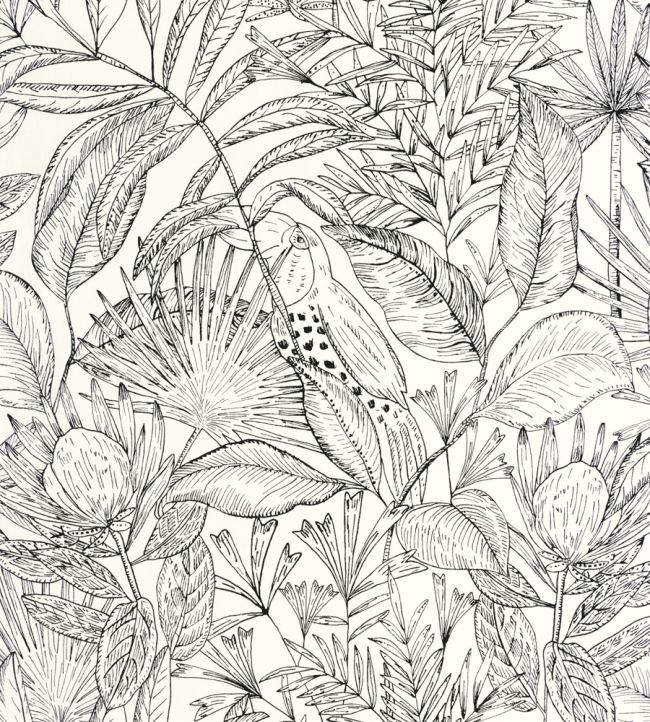 Jardin De Bel Air Wallpaper - Gray