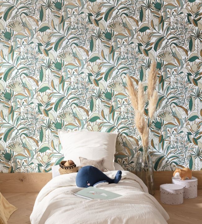 Jardin De Bel Air Room Wallpaper - Green