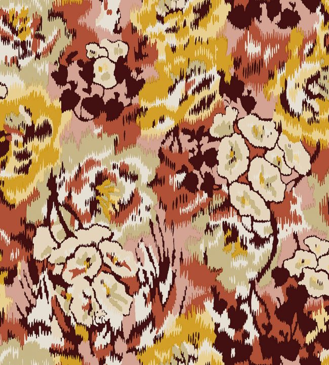 Flower Pot Wallpaper - Yellow