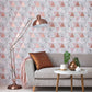 Rose Gold Reflections Room Wallpaper 2 - Pink