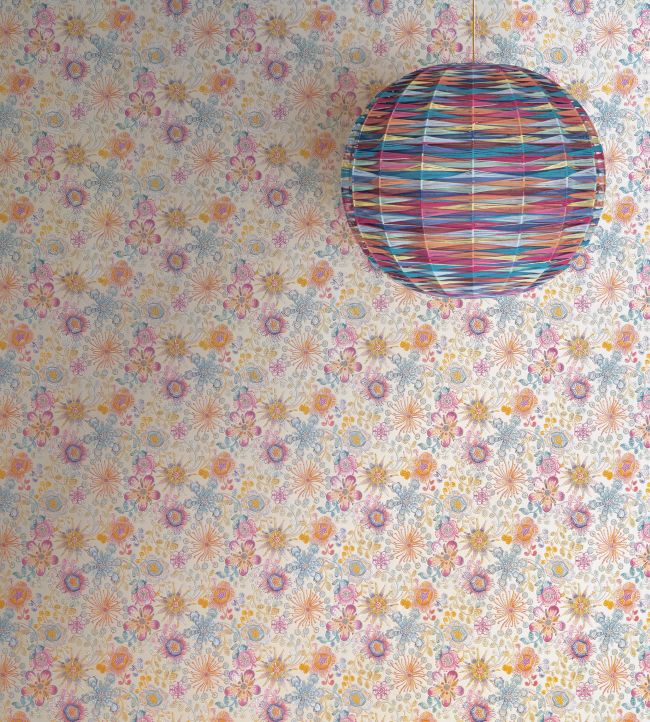 Happy Zigzag Room Wallpaper 2 - Multicolor