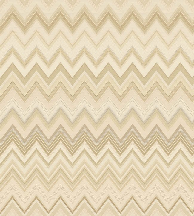 Happy Zigzag Wallpaper - Cream