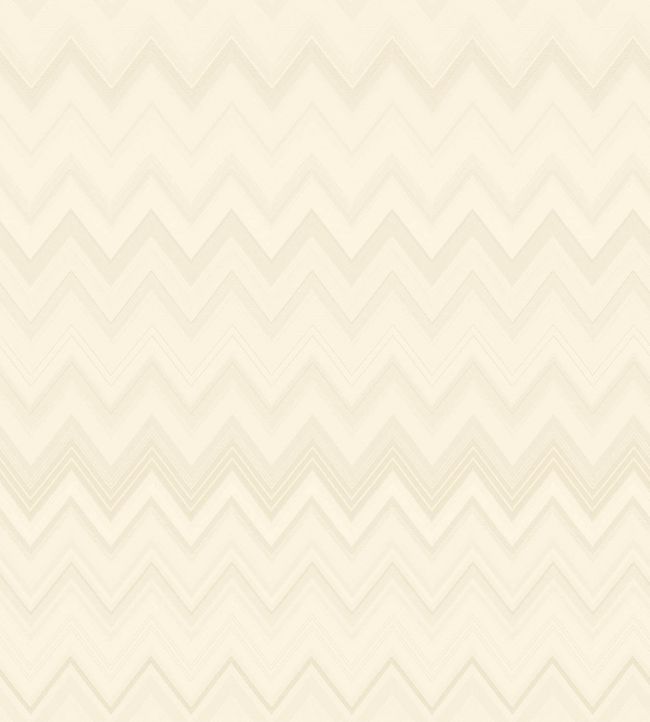 Happy Zigzag Wallpaper - Cream