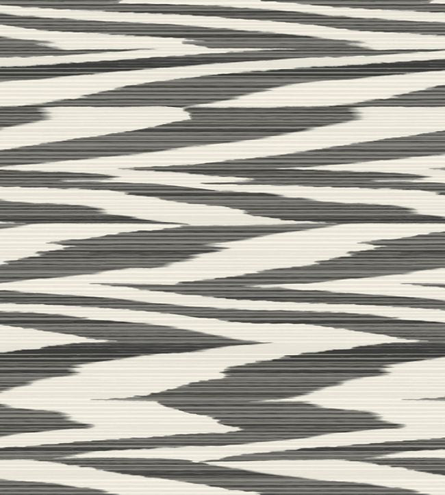 Flamed Zigzag Wallpaper - Gray