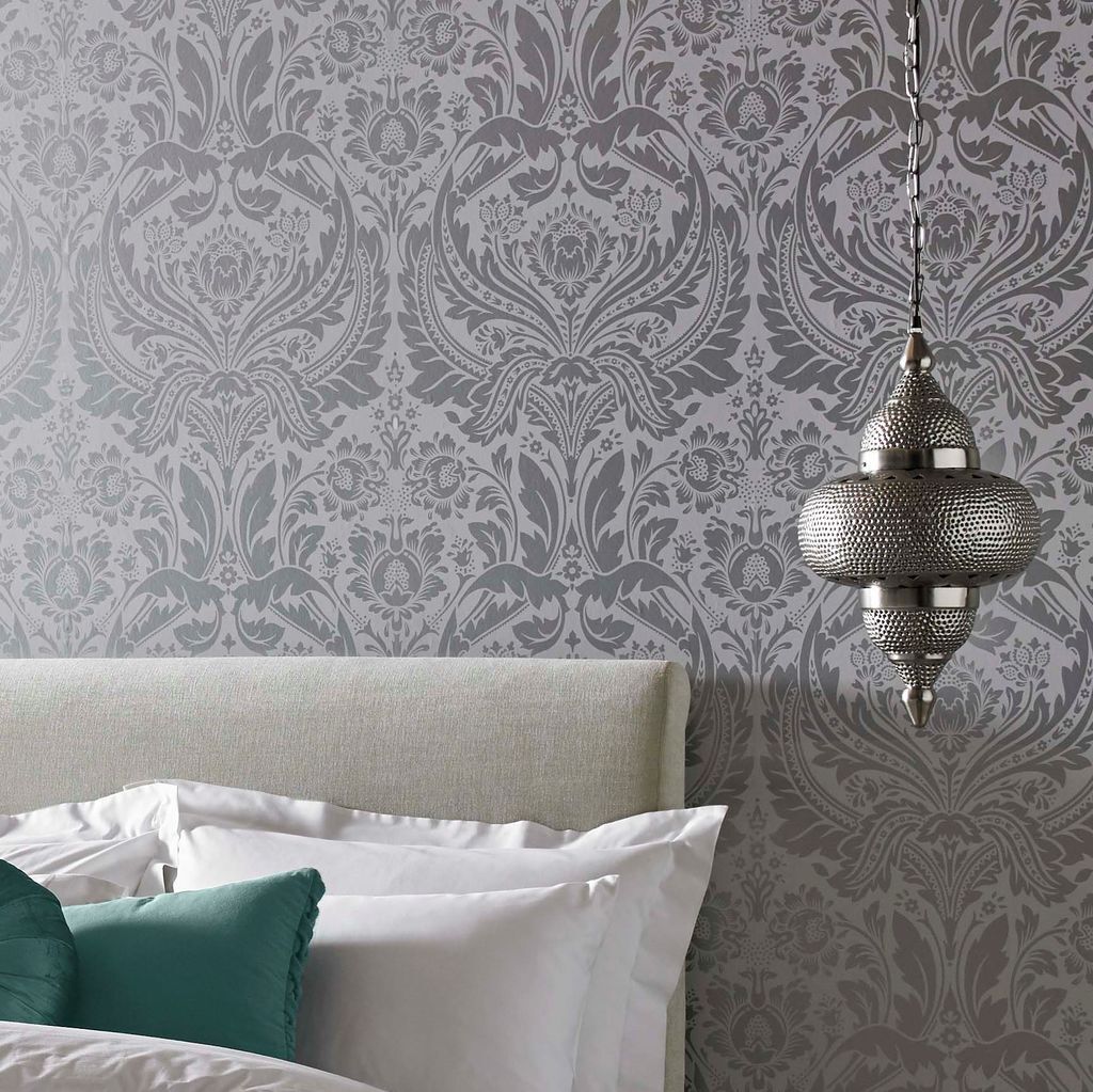 Desire Room Wallpaper - Silver