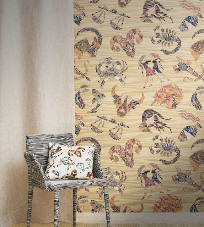 Constellations Room Wallpaper - Sand