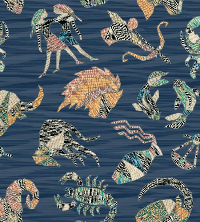 Constellations Wallpaper - Blue 