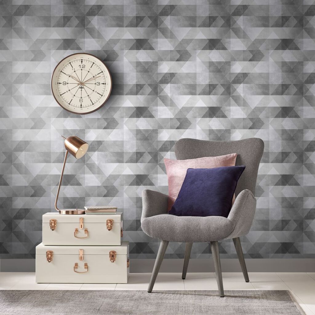 Dimension Room Wallpaper 2 - Gray