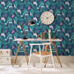 103799 - Botanical Wallpaper - Midnight - Graham & Brown