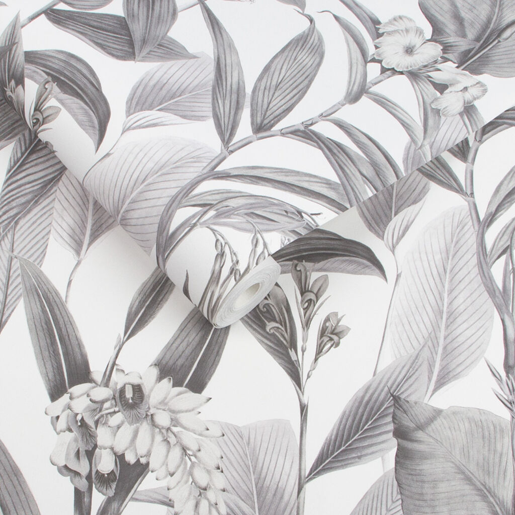 Botanical Wallpaper - Gray
