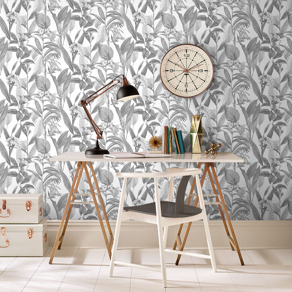 103801 - Botanical Wallpaper - Shadow - Graham & Brown