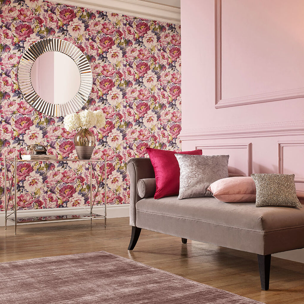 103803 - Chelsea Wallpaper - Fuchsia - Graham & Brown