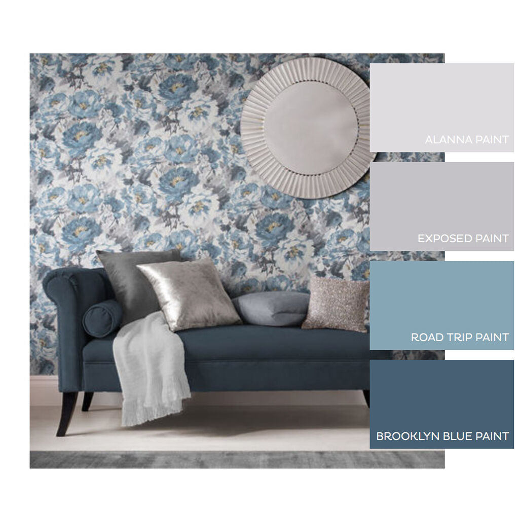 Chelsea Room Wallpaper 3 - Blue