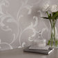 103817 - Baroque Bead Wallpaper - Platinum - Graham & Brown