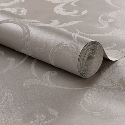 103817 - Baroque Bead Wallpaper - Platinum - Graham & Brown