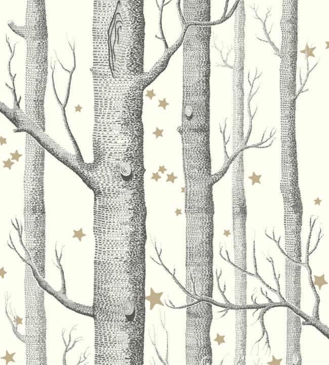 Woods & Stars Wallpaper - Gray - Cole & Son