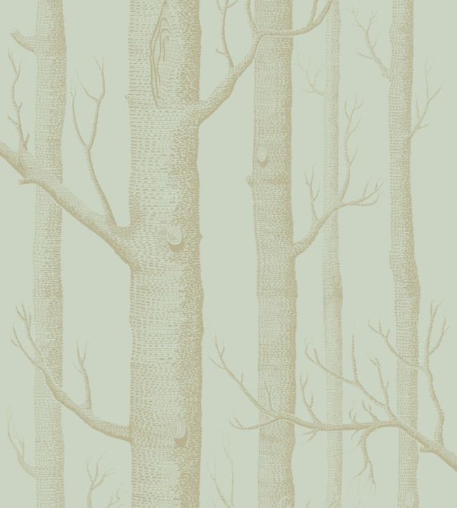 Woods Wallpaper - Teal - Cole & Son