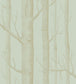 Woods Wallpaper - Teal - Cole & Son