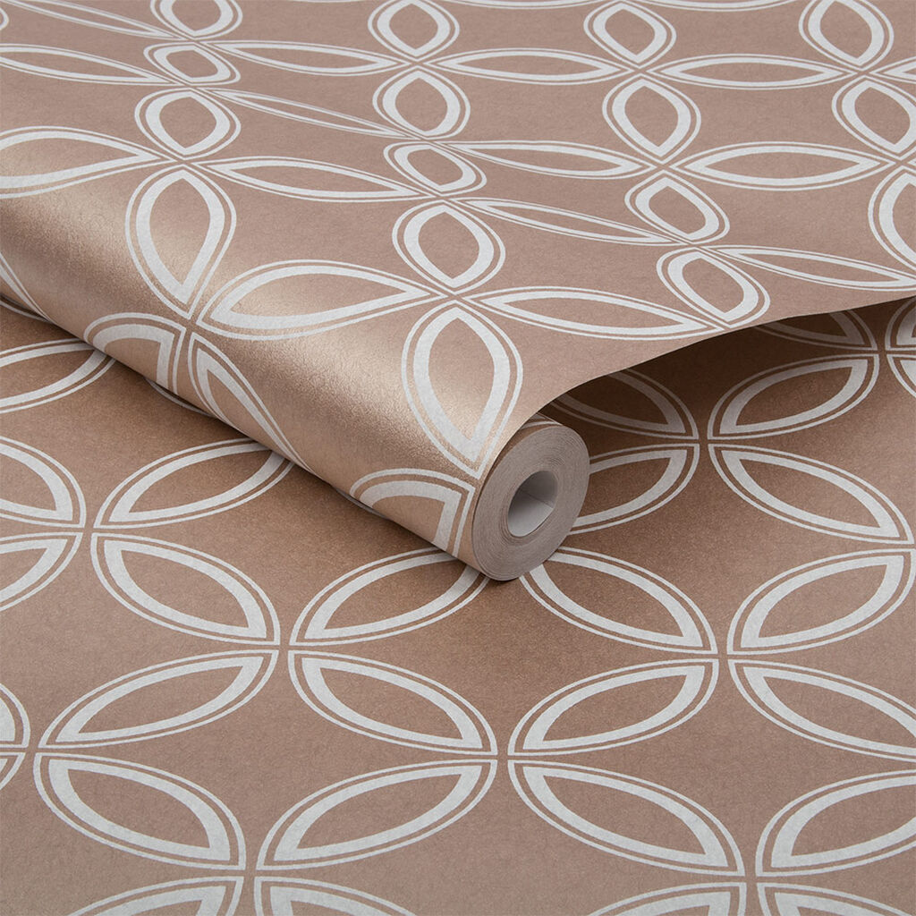 104064 - Eternity Wallpaper - Rose Gold - Graham & Brown