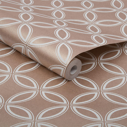 104064 - Eternity Wallpaper - Rose Gold - Graham & Brown