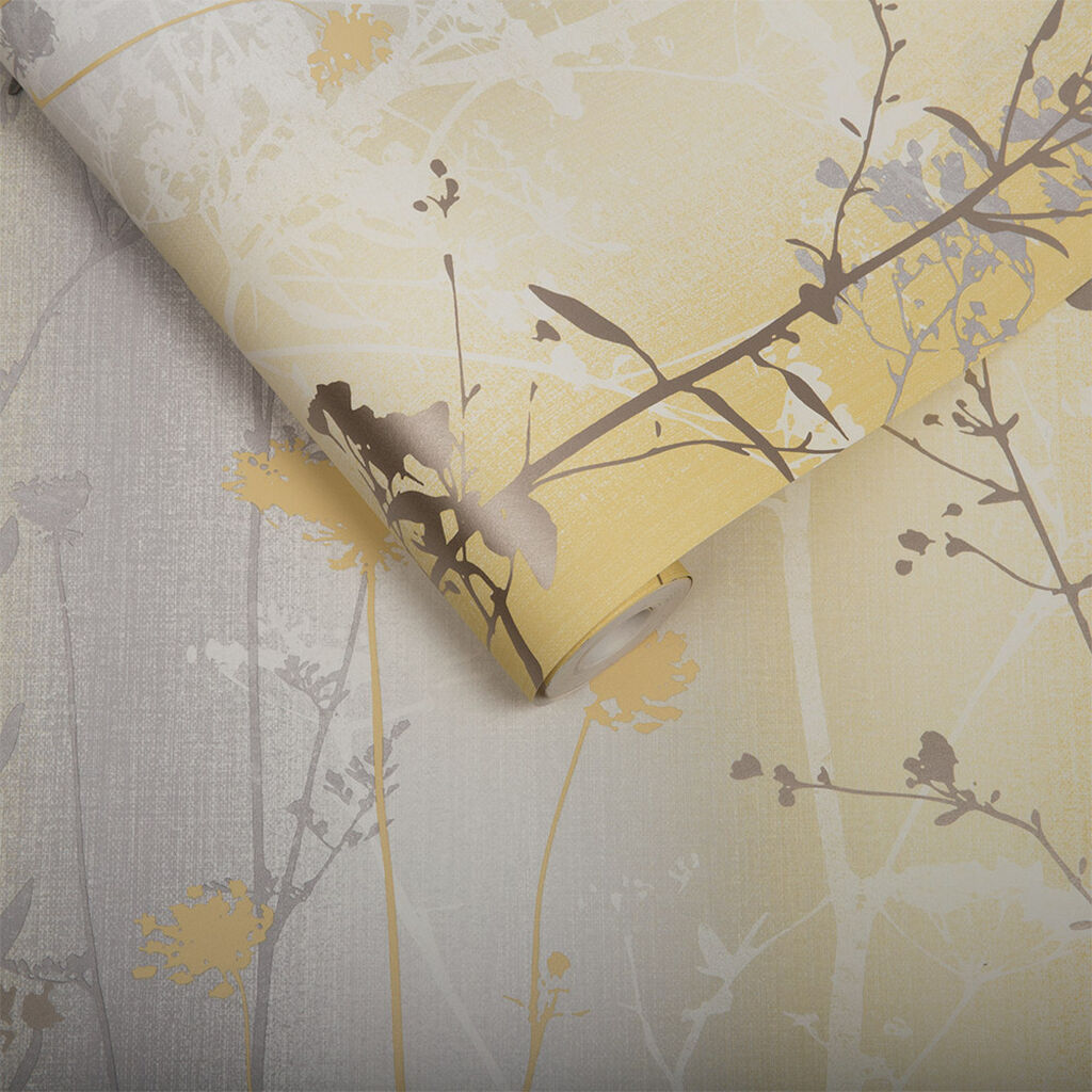 Wild Flower Wallpaper - Yellow 
