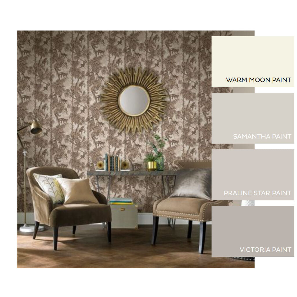 Ubud Room Wallpaper - Brown