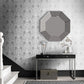 104297 - Art Deco Wallpaper - Silver - Graham & Brown