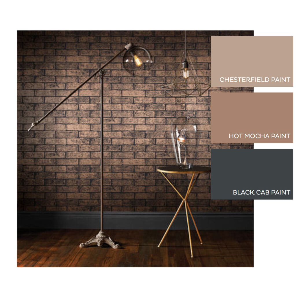 Metallic Brick Room Wallpaper 3 - Brown