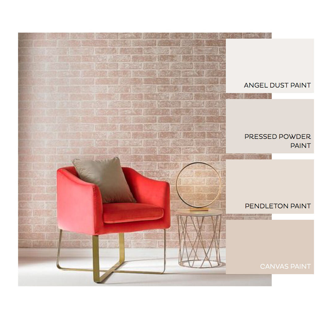 Metallic Brick Room Wallpaper 3 - Pink